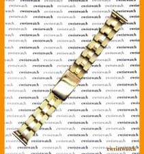 NOS 50's Cromwell YGF Rivets Bracelet 19.25mm Straight Ends Rolex Big Bubbleback