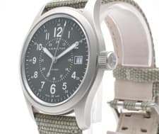 Hamilton Khaki Field H682010 Quartz Men's Watch Military Gray Dial w/Box #50