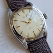 Rolex Oyster Precision Ref 6098 Mens 36mm 1950s Automatic Bubble Back RA712