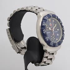 TAG Heuer Watch Formula 1 570.513T Quartz Chronograph Date Silver Navy Dial Men