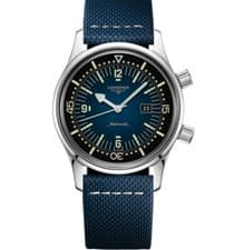 Longines Legend Diver Automatic Blue Fabric Date Unisex Watch L3.374.4.90.2