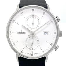 Used Watch Men's Junghans Form 041 4770.00 Quartz White Chronograph