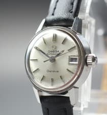 1970 Near MINT OMEGA Geneve 21mm 566.002 Automatic Silver Dial Women's Vintage