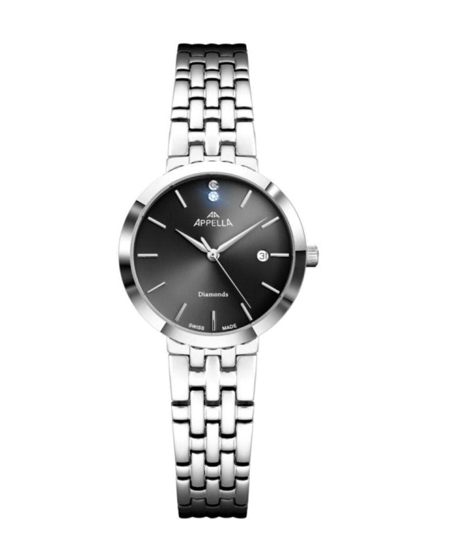 APPELLA Women Quartz Casual Watch Classic Dress Black Dial Waterproof Swiss Fash