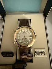 Rare Seiko Chronograph Quartz 8m25 - 6009 Roman Index Men's Watch