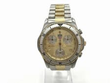 TAG Heuer Professional Men's Chronograph Watch Silver Quartz Used From Japan