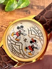 Rare LORUS Mickey & Minnie watch