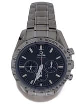 Omega Mens Watch Speedmaster Broad Arrow 1957ATSS42mm Analog BLK SLV Used