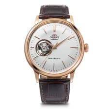 Orient Bambino Automatic Watch, Mechanical, Open Heart, RN-AG0004S, Men's, White