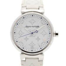 Louis Vuitton Tambour QA114 White Dial Men's Watch GZl1gyiv