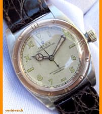 Rolex Oyster Perpetual Chronometer Bubbleback Rose Gold/SS Case California Dial