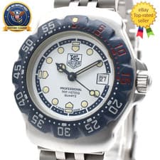 Vintage [Exc+5] TAG Heuer Formula 1 WA1419 28mm White Dial Women's Quartz Watch