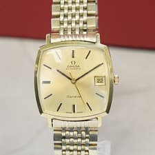 1972 Omega Geneve Automatic Watch 162.0010 Date 24 Jewels 32mm - ALL Gold S.S.