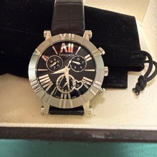 Tiffany & Co. Atlas Chronograph Quartz Watch Black Dial