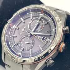 [Near Mint] Citizen Attesa ACT Line Black Titanium Solar Radio AT8185-62E