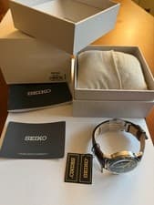 SEIKO PRESAGE Cocktail Time Mojito Green Dial Classic Brown Leather SRPE45