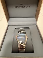 Hamilton Ventura Watch Silver Blue Dial
