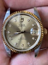Tudor 74033 Stainless Steel 2824-2 Automatic Movement Watch Aftermarket Bezel