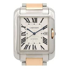 CARTIER W5310006 Tank Anglaise XL Automatic Stainless steelPink gold mens