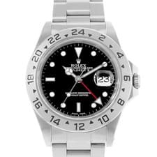 Rolex Explorer II 16570 40mm Black Dial Steel GMT Oyster Mens Watch 1999