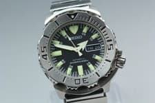 [Near MINT] Seiko SKX779 7S26-0350 Black Monster Automatic Diver's Watch JAPAN