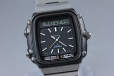 [N MINT] Seiko SilverWave H357-5110 Silver Ana-Digi Qz James Bond Men’s Watch