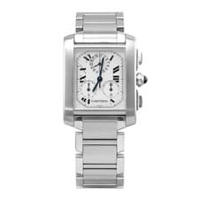 Cartier Tank Francaise Chronoflex Quartz 28 x 37 mm W51001Q3 watch - Pre-Owned