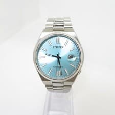 Citizen Wristwatch Analog Automatic Used Light Blue Pre-owned From Japan
