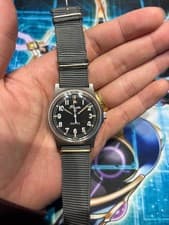Precista G10 Fatboy Broad Arrow Watch ETA Quartz 36mm Military Working Japan