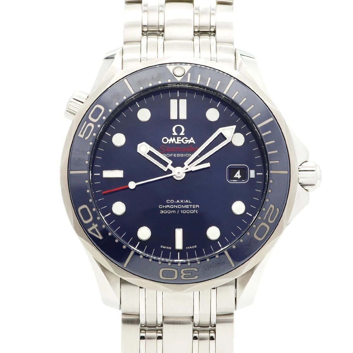 OMEGA WATCH SEAMASTER 212.30.41.20.03.001 AUTOMATIC NAVY STAINLESS STEEL MEN'S
