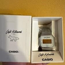 Casio Cafe Kitsune A168WECK-7AER Fox Logo Limited Watch W/ Box Japan Rare