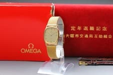 [Exc+5 Box] Omega De Ville 191.0220 Cal.1434 28mm Gold Dial Quartz Men's Watch