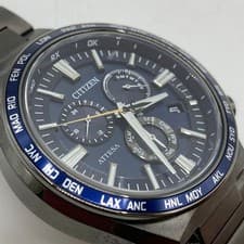 Citizen Attesa Eco-Drive CB5967-66L Solar Radio Men Watch Titanium NoBox