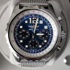 Breitling Chronospace Automatic Blue Dial Chronograph Date 46mm SS 100m