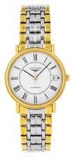 Longines Presence Auto 34.5mm White Dial Two-Tone Women's Watch L4.821.2.11.7