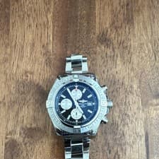 Breitling Chronomat 44mm Quartz Chronograph Date Black Dial Steel 200m