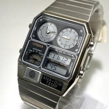 Citizen ANA DIGI TEMP Analog Digital Watch 32mm Quartz Mens wrist 18cm