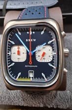 Brew Watch Co. Retrograph Technicolor Mechaquartz watch