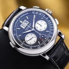 A. Lange & Söhne Datograph Up/Down Platinum 41mm Black Dial 405.035 - Full Set