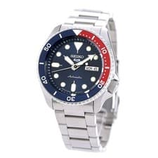 Seiko 5 Sports SBSA003 Men's Watch Navy Dial Silver Bracelet
