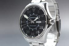[NEAR MINT] Hamilton H647150 Khaki Pilot AT Black Dial Men's Watch From JAPAN