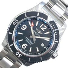 BREITLING Super Ocean Automatic 44 A17367 Black Stainless Steel Mens #OK1328