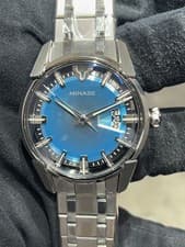 MINASE DIVIDO VM14-M01GIB-SSB  Automatic Ice Blue Dial Stainless Steel Silver