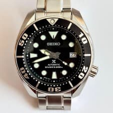 SEIKO ProspeX SBDC031 Black Sumo Divers Scuba 200m Automatic Watch 6R15 Steel JP