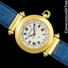 Philippe Charriol Christoper Columbus 1492 Mens 18K Gold Pl. Watch