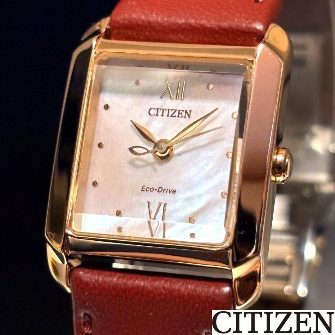 CITIZEN Citizen Ladies wristwatch Female Fashion Square Elegant