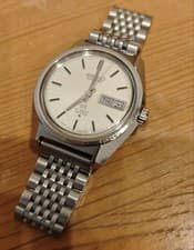Grand Seiko 6146-8000 Hi-Beat Auto Watch Silver White Overhauled Vintage Japan