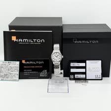 HAMILTON Watch Valiant Bezel D American Classic H3922110 White Quartz Men's Auth