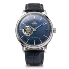 Orient Bambino Automatic Watch, Mechanical, Open Heart, RN-AG0008L, Men's, Navy,