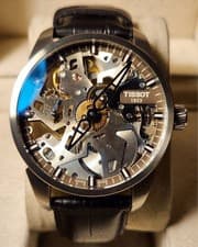 TISSOT T COMPLICATION SQUELETTE HAND WIND SKELETON DIAL MEN WATCH 43MM SWISS